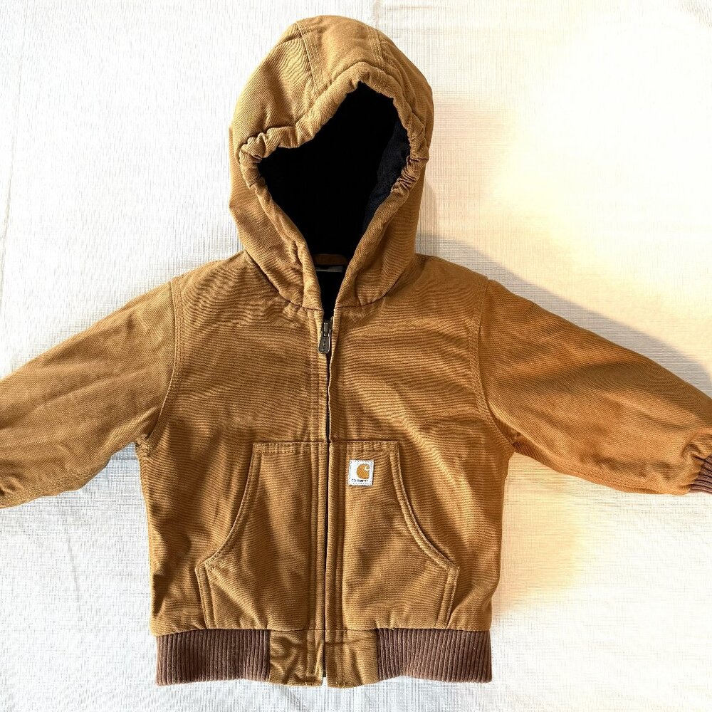 Carhartt Canvas Insulated Hooded Active Jacket - Toddler 18M